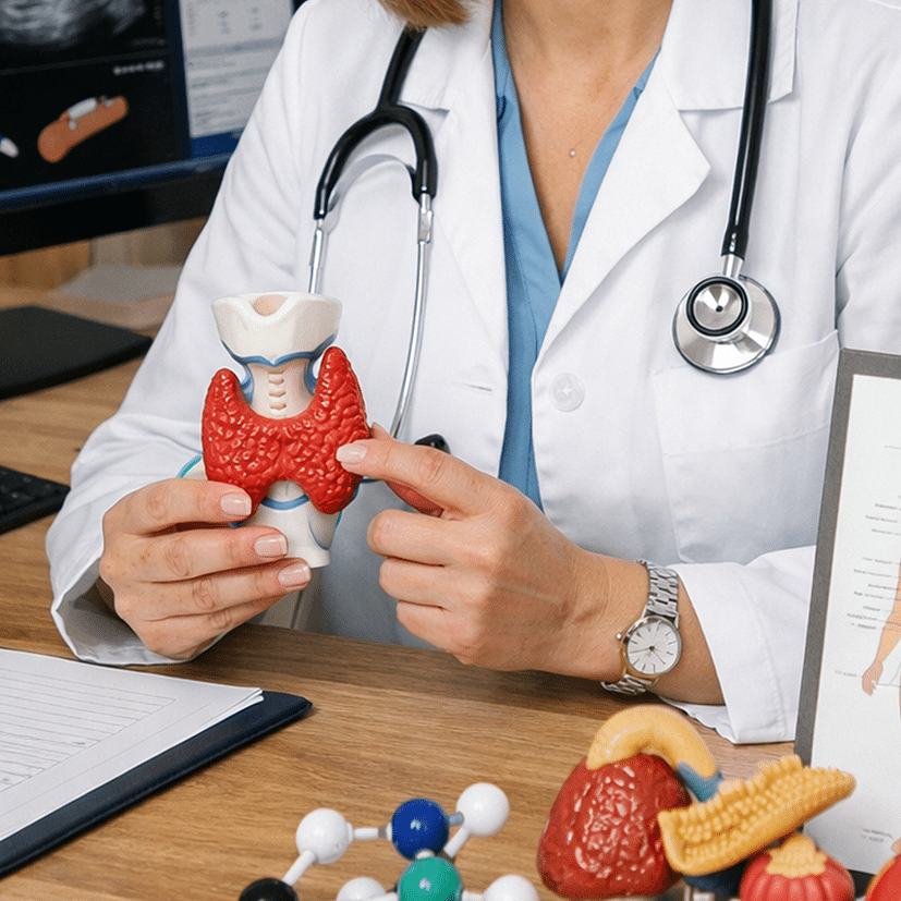 endocrinologa alla scrivania